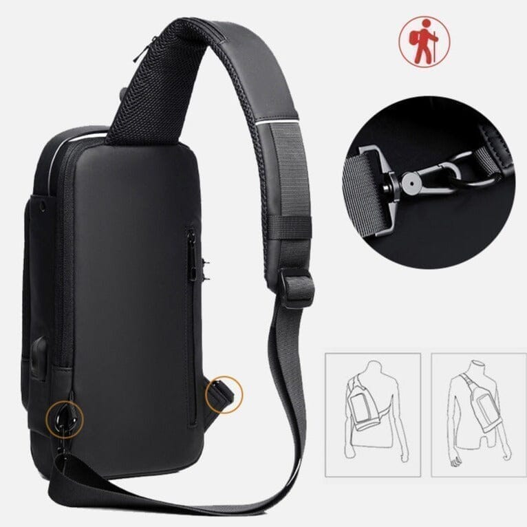 Mochila Anti-Furto com Senha USB SlimBag